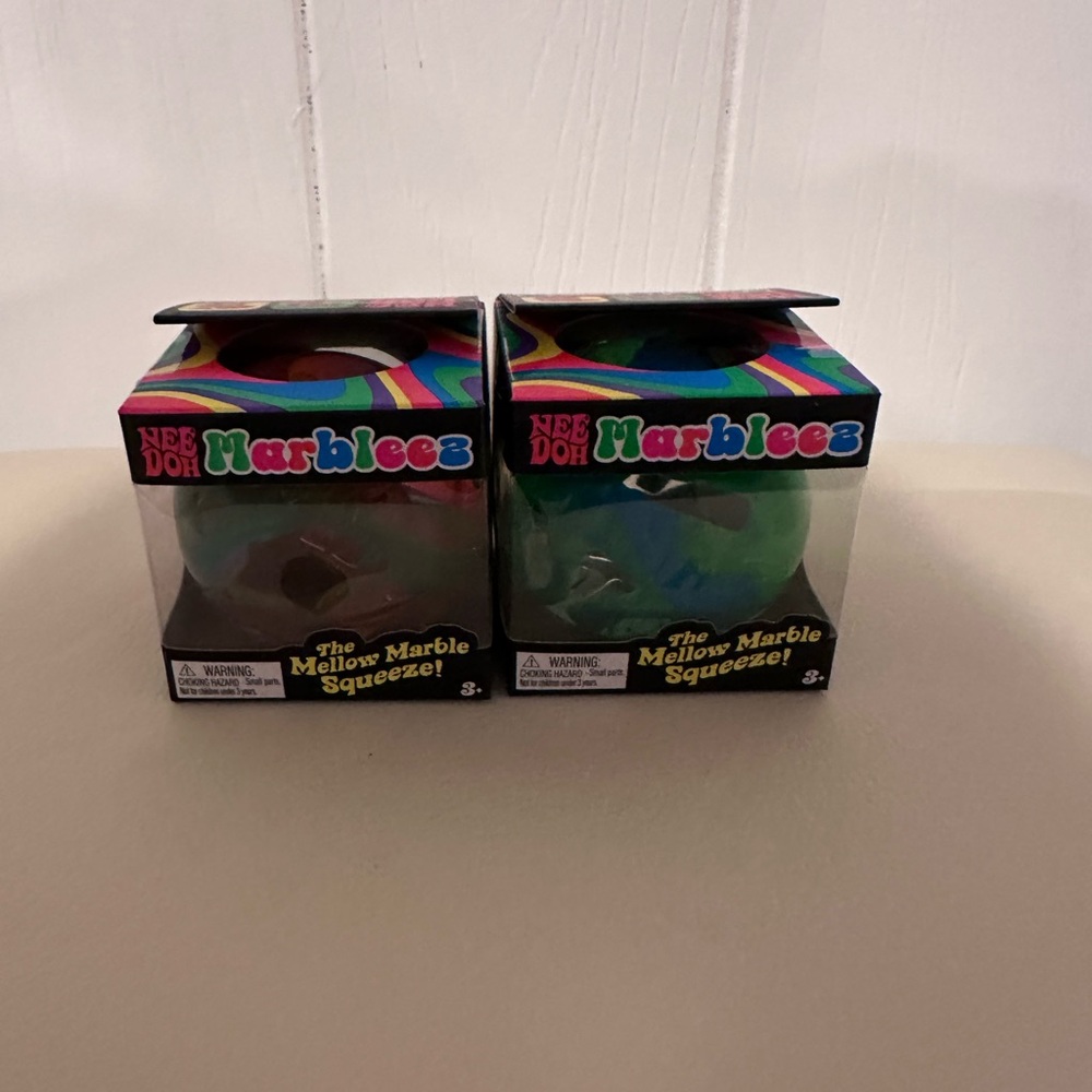 NeeDoh Marbleez Green Mellow Marble Squeeze Toy